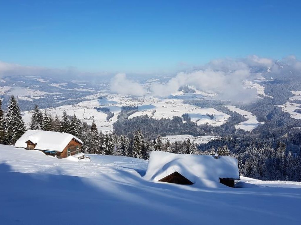 Blick in den Vorderwald vom Tannerberg, Alberschwende